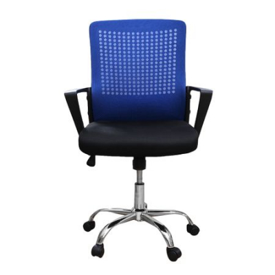 Scaun de birou ergonomic HEXI, mesh, negru/albastru [1]