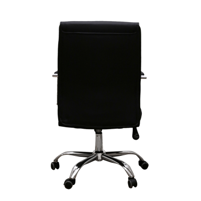 Scaun de birou HEDO, piele ecologica, Negru [3]