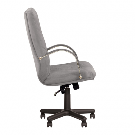Set 2 scaune directoriale MAVIS, mecanism Anyfix, textil microfibra, Gri [3]