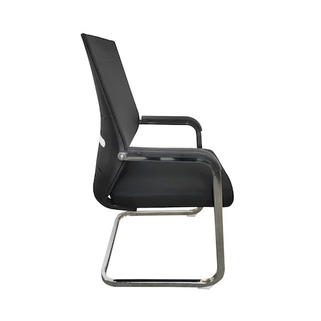 Scaun de vizitator ergonomic MARGO CF, Negru. Mesh/Textil [2]