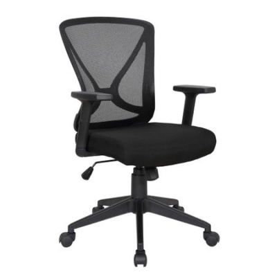 Scaune ergonomice - Scaun de birou ergonomic RENIS, Negru, Mesh/Textil
