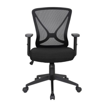 Scaun de birou ergonomic RENIS, Negru, Mesh/Textil [1]