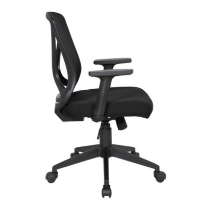 Scaun de birou ergonomic RENIS, Negru, Mesh/Textil [2]