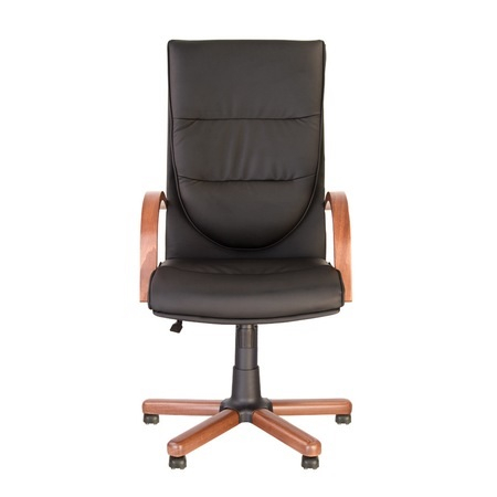 Set 2 scaune directoriale EXONIA EXTRA, brate din lemn, piele ecologica, Negru [5]