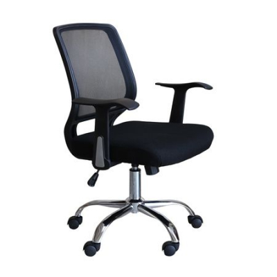 Scaune de birou - Scaun de birou ergonomic MAMBA, Mesh/Textil, Negru