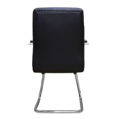 Scaun conferinta/vizitator MEMOS CF, piele ecologica, negru [3]