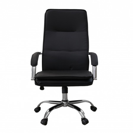 Scaun directorial CLARK, piele ecologica, Negru [1]