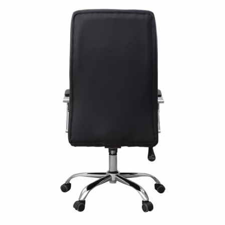 Scaun directorial CARDANO, piele ecologica, negru [3]