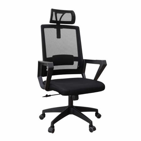 Scaune directoriale - Scaun directorial CLAVIS, Textil / Mesh, Negru