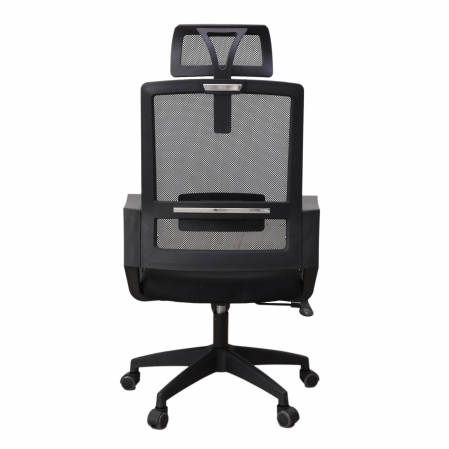 Scaun directorial CLAVIS, Textil / Mesh, Negru [3]