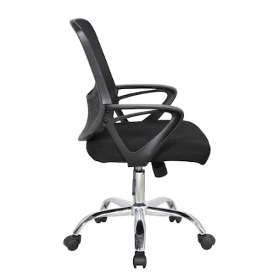 Scaun de birou ergonomic GRAVO, Negru, Mesh/Textil [2]