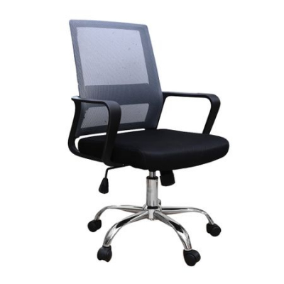 Scaune de birou - Scaun de birou ergonomic VEKTOR, mesh, negru/gri