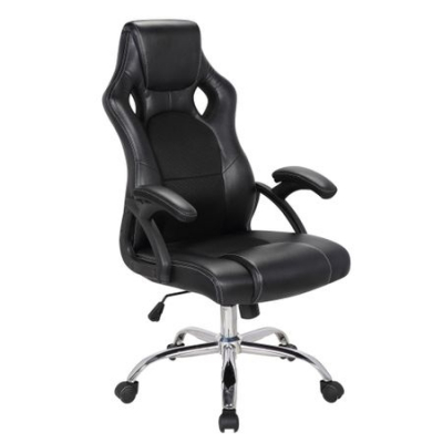 Scaune directoriale - Scaun directorial MIKOS, Negru, Piele ecologica/Mesh