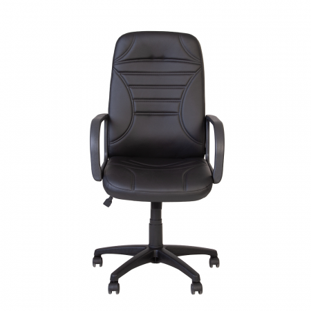 Scaun de birou LUKE, piele ecologica, Negru [1]