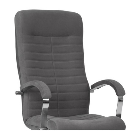 Set 2 scaune directoriale SENNA, textil microfibra, Gri [4]