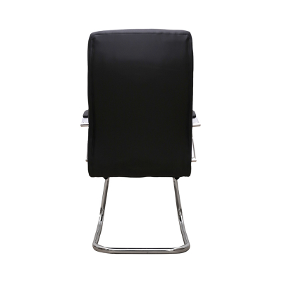 Set 2 scaune de vizitator HEDO CF, piele ecologica, negru [4]