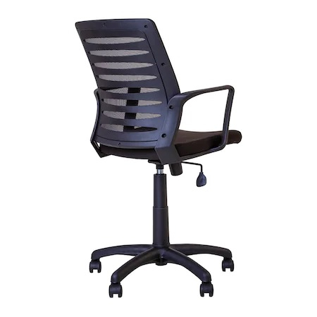 Set 2 scaune de birou MASTER GTP, cu brate, mesh/textil, negru [6]