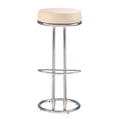 Scaun bar cafenea Tender Hoker, Crem piele ecologica [1]