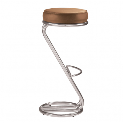 Scaun bar cafenea Tender Hoker, Maro piele ecologica [2]