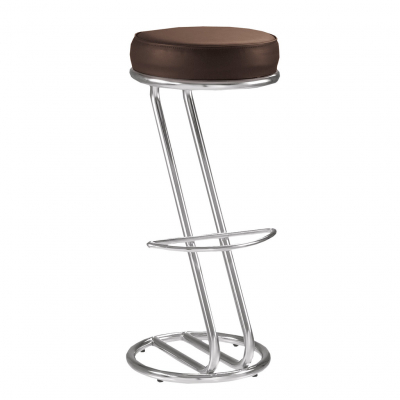 Bucătărie - Scaun bar cafenea Tender Hoker, Wenge piele ecologica