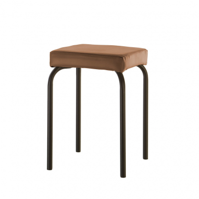 Mobilier pentru bucătărie - Scaun bucatarie Avida Black, Maro piele ecologica