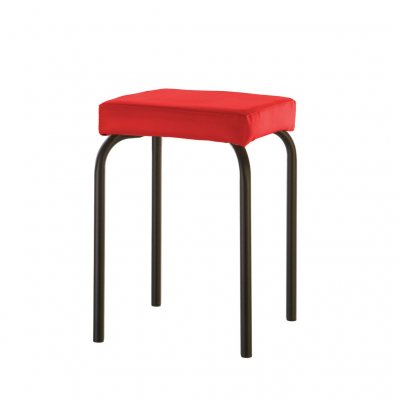 Mobilier pentru bucătărie - Scaun bucatarie Avida Black, Rosu piele ecologica
