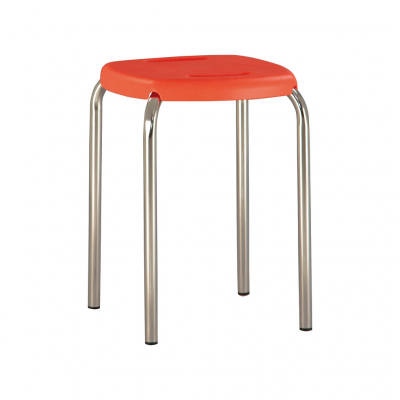 Mobilier pentru bucătărie - Scaun bucatarie Beetle Chrome, Portocaliu