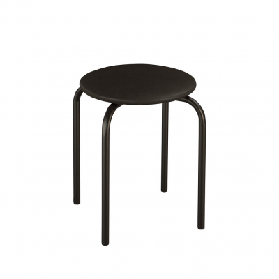 Mobilier pentru bucătărie - Scaun bucatarie Home Black, Negru piele ecologica