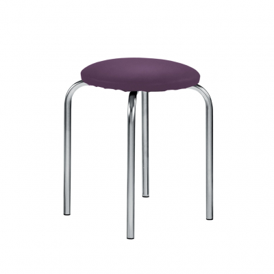 Mobilier pentru bucătărie - Scaun bucatarie Home, Mov piele ecologica
