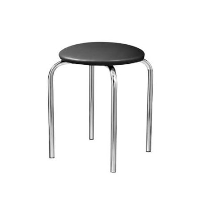 Mobilier pentru bucătărie - Scaun bucatarie Home1, Negru piele ecologica