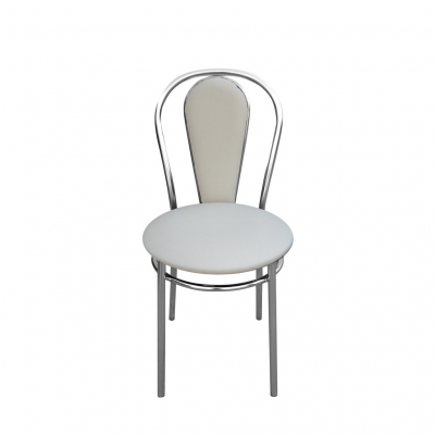 Scaun bucatarie  Kimi Chrome, Crem piele ecologica [1]