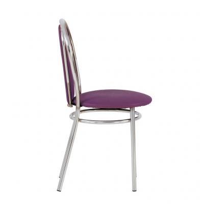 Scaun bucatarie  Kimi Chrome, Mov piele ecologica [2]