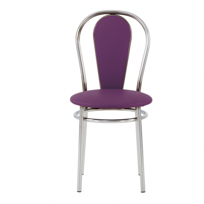 Scaun bucatarie  Kimi Chrome, Mov piele ecologica [1]