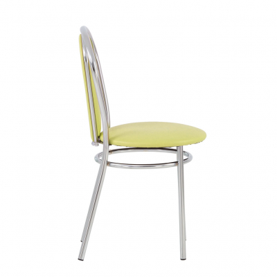 Scaun bucatarie  Kimi Chrome, Oliv piele ecologica [2]