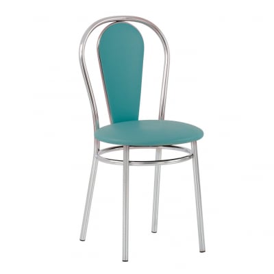 Bucătărie - Scaun bucatarie  Kimi Chrome, Verde pin piele ecologica
