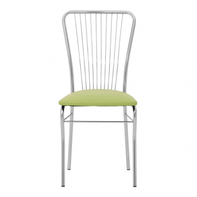 Scaun bucatarie Laval Chrome, Oliv piele ecologica [1]