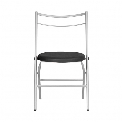 Scaun bucatarie Nordic Alu, Negru piele ecologica [1]