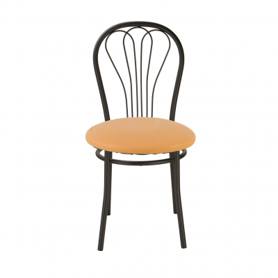 Scaun bucatarie Picard Black, Ocru piele ecologica [1]