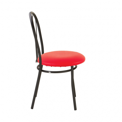 Scaun bucatarie Picard Black, Rosu piele ecologica [2]