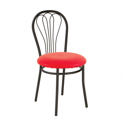 Mobilier pentru bucătărie - Scaun bucatarie Picard Black, Rosu piele ecologica
