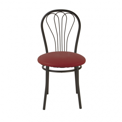 Scaun bucatarie Picard Black, Visiniu piele ecologica [1]