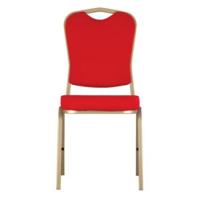 Scaun bucatarie Tailor Gold, Rosu stofa lusso [1]