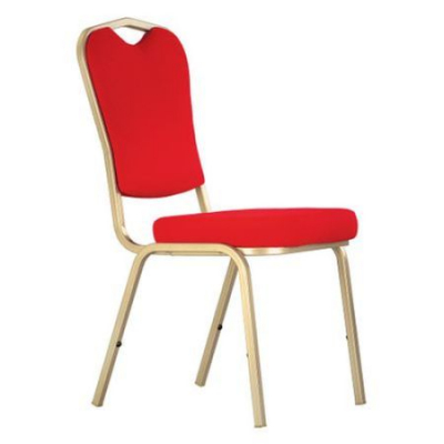 Mobilier pentru bucătărie - Scaun bucatarie Tailor Gold, Rosu stofa lusso