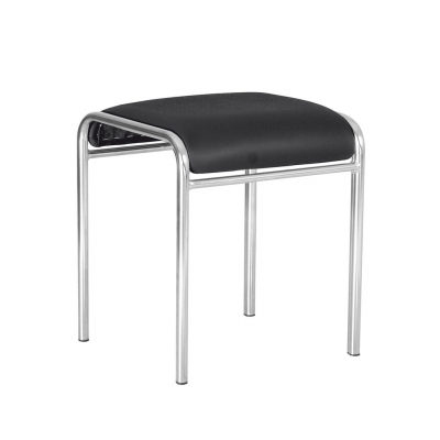 Bucătărie - Scaun bucatarie Timber Chrome, Negru piele ecologica