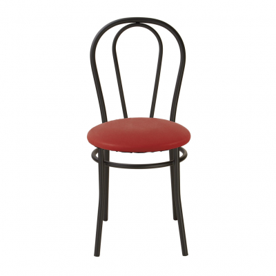 Scaun bucatarie Velvet Black, Carmin piele ecologica [1]