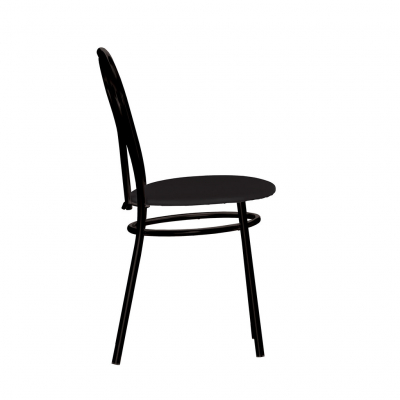 Scaun bucatarie Velvet Black, Negru piele ecologica [2]