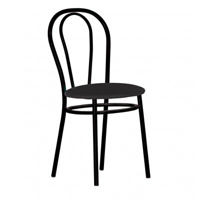 Scaun bucatarie Velvet Black, Wenge piele ecologica [1]