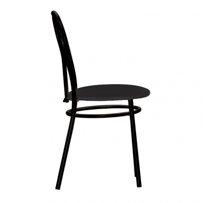 Scaun bucatarie Velvet Black, Wenge piele ecologica [2]