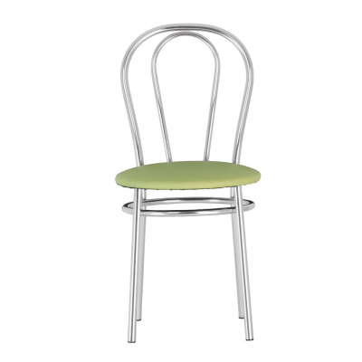 Scaun bucatarie Velvet Chrome, Oliv piele ecologica [1]