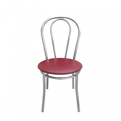 Scaun bucatarie Velvet Chrome, Visiniu piele ecologica [1]